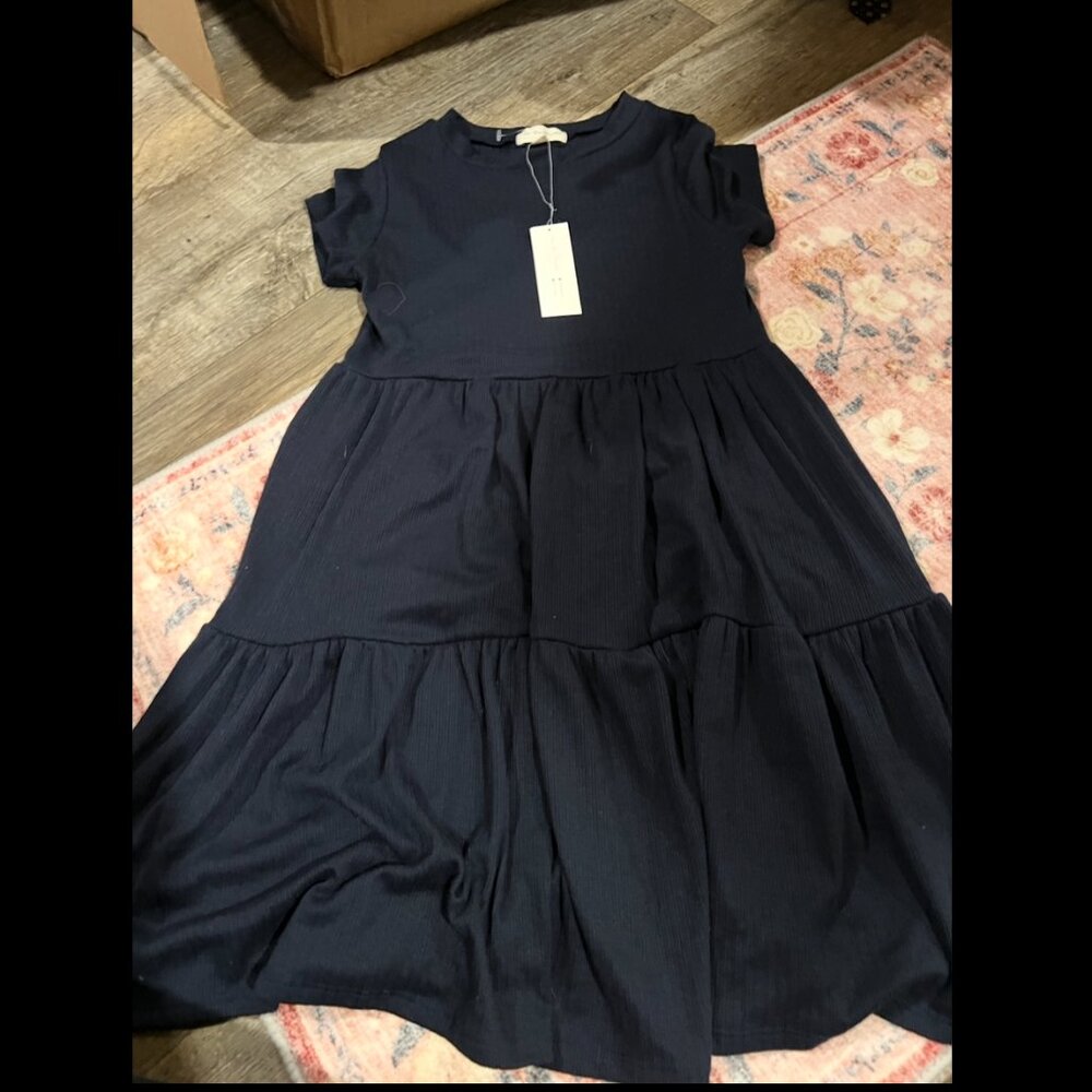 NWT See you Monday small blue dress